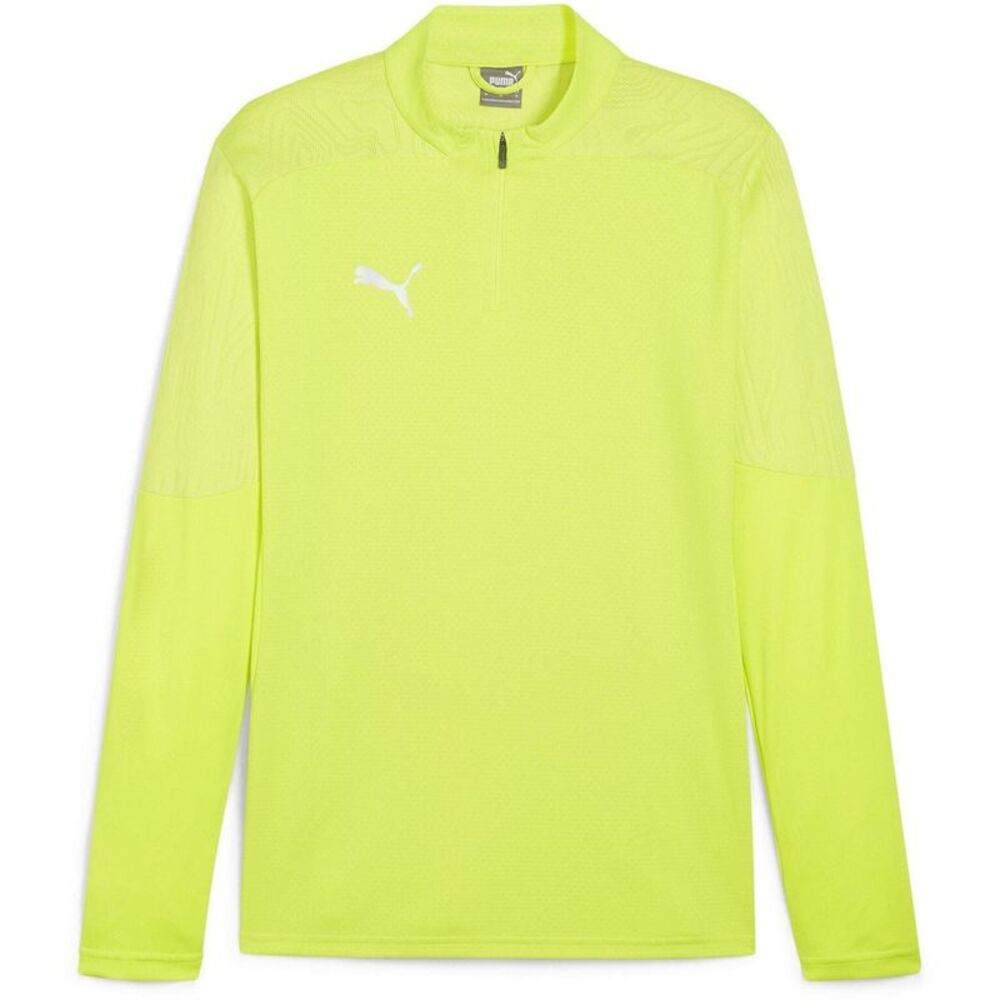 Puma Mens TeamFinal Quarter Zip Training Fleece Top / Yellow